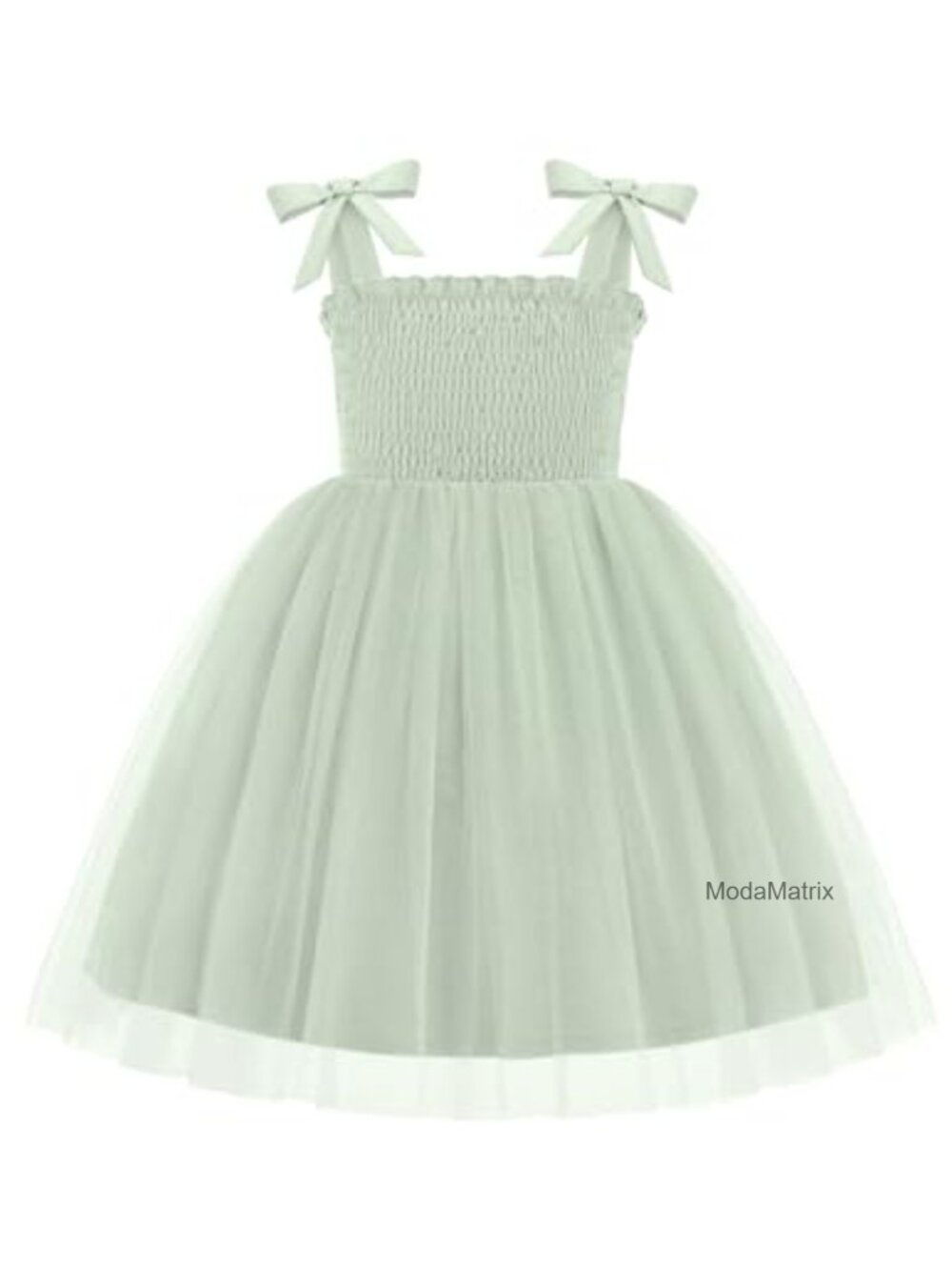 Toddler Girls Bow-Tie Strap Tutu Dress A-Line Tulle Party Wear